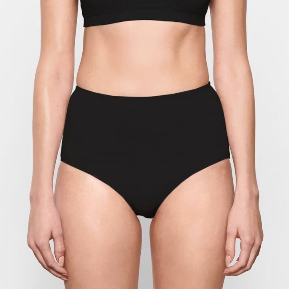 NWT SKIMS Cotton Jersey Full Brief | Soot